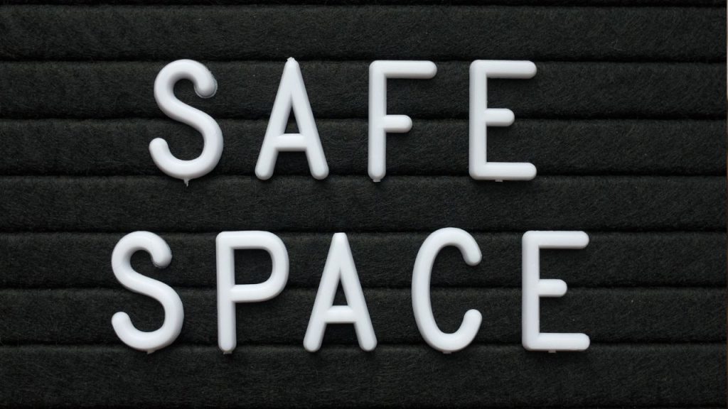 Create a safe space for friends