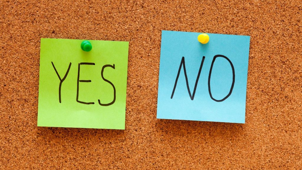 Avoid yes-no questions to friends