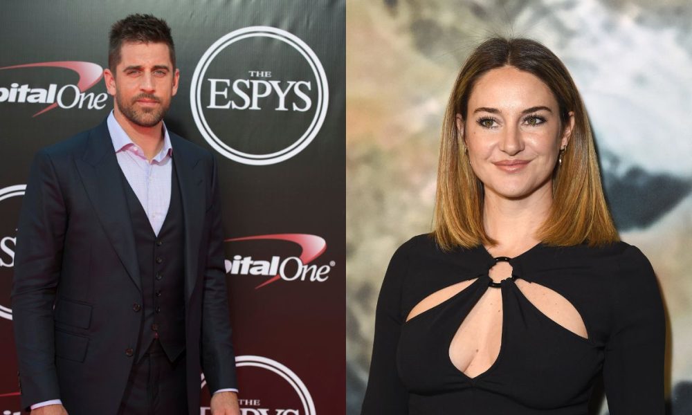 Shailene Woodley and Aaron Rodgers